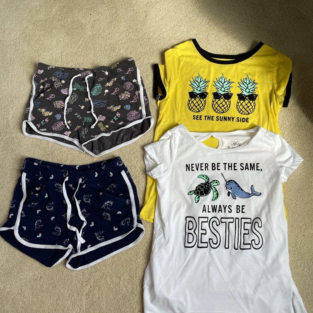 Justice girls size 10…. 4 piece Lot